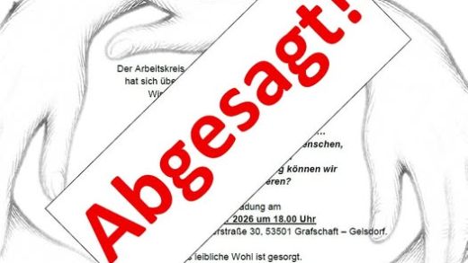 Absage Ehrenamtsabend