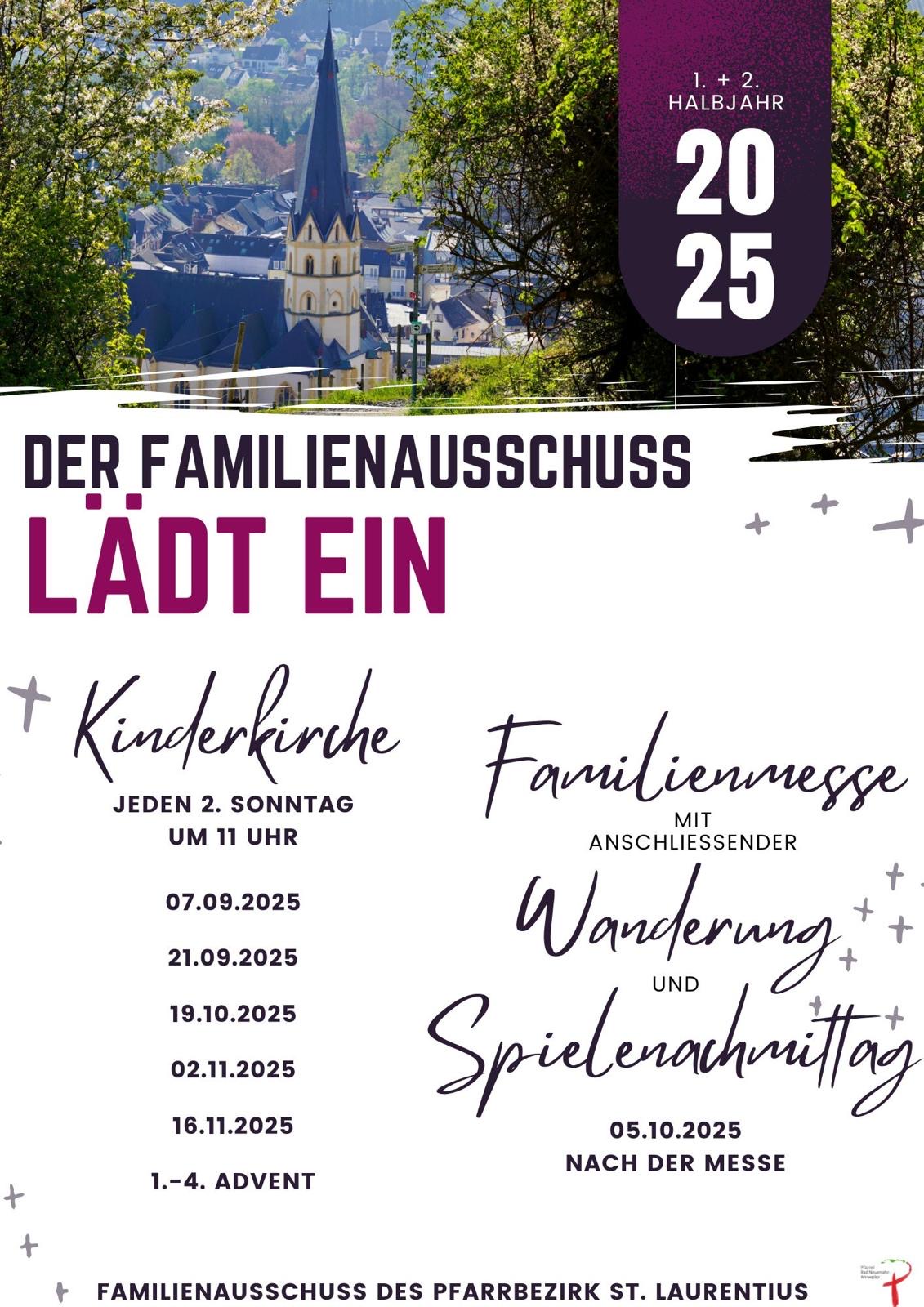 Plakat Einladung Kinderkirche und Wanderung (c) Nadine Kreuser Plakat Einladung Kinderkirche und Wanderung