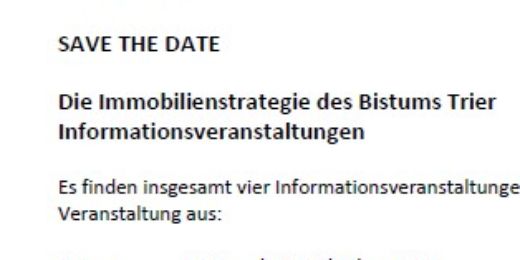 Einladung Infoveranstaltungen zur Immobilienstrategie
