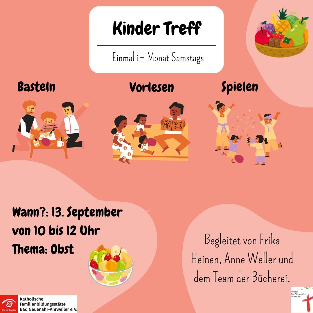 Einladung zum Kinder-Treff jeden Samstag (c) Nadine Kreuser Einladung zum Kinder-Treff jeden Samstag