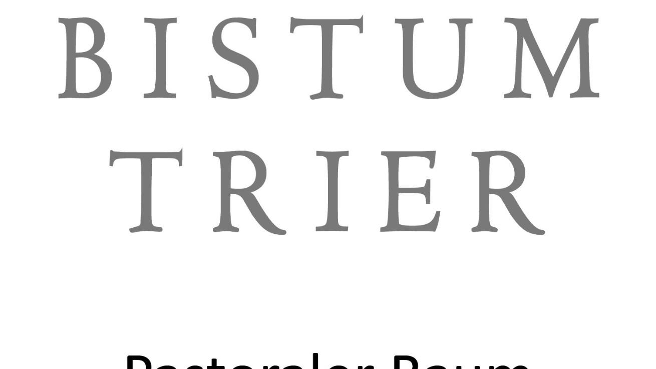 Man sieht das Bistumslogo (rotes Kreuz auf weißem Grund). Darunter der Text Bistum Trier - Pastoraler Raum Bad Neuenahr-Ahrweiler